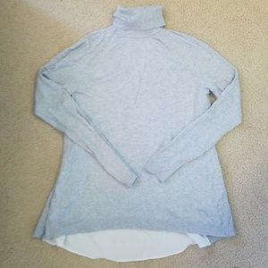 Split-Back Turtleneck